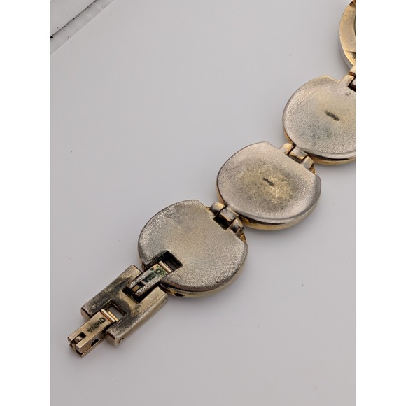 Valletta Two Tone Silver Gold Watch Women 34mm Case 7" Band- New Battery - Picture 8 of 8